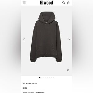 Elwood Core Hoodie - Vintage Slate Organic Cotton